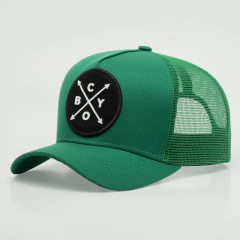 Boné ChoraBoy Aba Curva Trucker - Signature - Verde Bandeira - REF 195