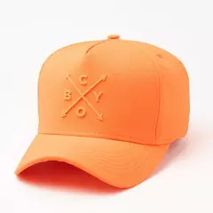 Boné ChoraBoy Aba Curva Acrílico - Colors Laranja Neon - REF 283