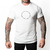 Camiseta Unissex- ChoraBoy - Calma Caraio Circulo - BRANCA- REF 433 - comprar online