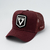 BONÉ ABA CURVA TRUCKER - VEM TRANQUILO - VINHO-REF 200