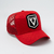 BONÉ ABA CURVA TRUCKER - VEM TRANQUILO - VERMELHO/PRETO-REF 201 - loja online