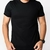Camiseta Lisa - Unissex - Preta - REF 408