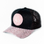 Boné ChoraBoy - Aba Curva Trucker - Promo - Preto e Rosa Brilhante - REF 17