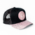Boné ChoraBoy - Aba Curva Trucker - Promo - Preto e Rosa Brilhante - REF 17 na internet