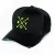 Boné ChoraBoy Destroyed - Premium Preto/Verde - Aba Curva - REF 117