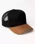 Boné Liso - Trucker - Preto e Caramelo - REF 178