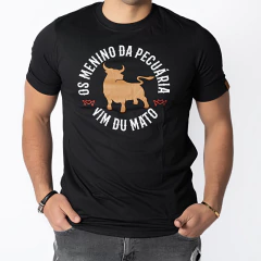 Camiseta Vim du Mato - Preta - Os menino da pecuária - VDM12