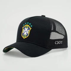 Boné ChoraBoy Aba Curva Trucker - BR Legacy - Preto - REF 89