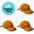 Kit 3 bonés Dad Hat Lisos - Várias cores na internet