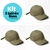 Kit 3 bonés Dad Hat Lisos - Várias cores na internet