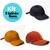 Kit 3 bonés Dad Hat Lisos - Várias cores