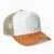 Boné ChoraBoy - Aba Curva Trucker - Premium - Branco e Caramelo - REF 102 - comprar online