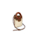 BANDOLERA ARO NADINE CUERO CON PELO MARRON - comprar online