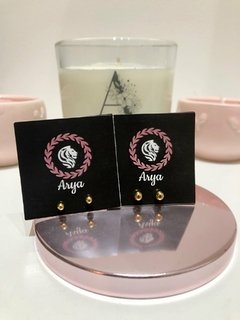 Bolitas acero dorado