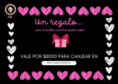 Gift card por $8000