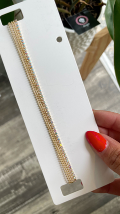 Chocker triple cadenita y strass - comprar online