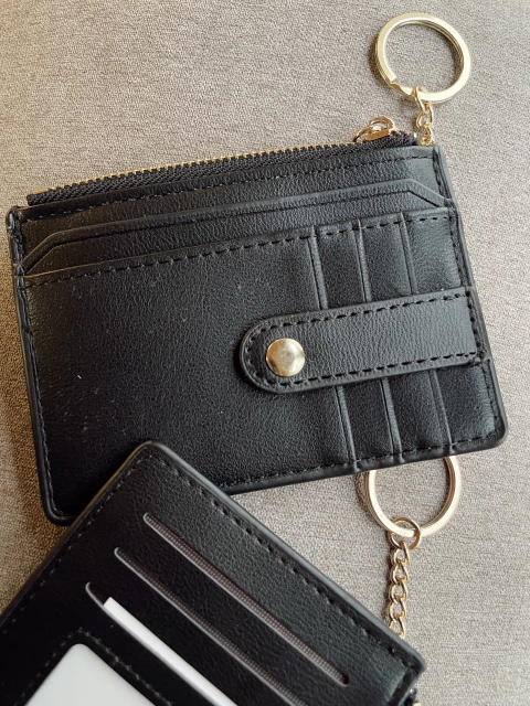 Llavero tarjetero/monedero con botón - comprar online