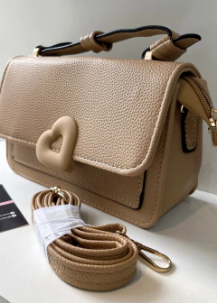 Mini Bag corazón nude - Arya complementos