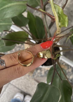 Cubanitas concavas 20 mm acero dorado