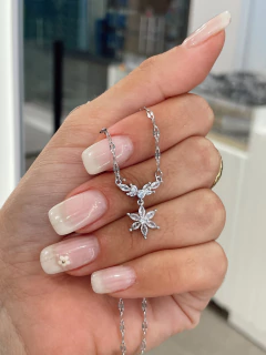 Cadena Flowers strass - acero quirurgico en internet