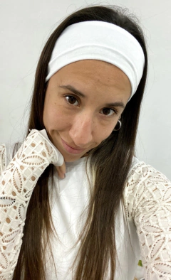 Vincha 90’s blanca