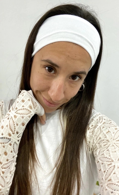 Vincha 90’s blanca