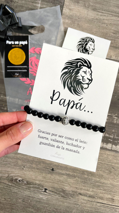 Pulsera leon - papá brillosa