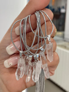 Cadena Cuarzo Cristal en bruto