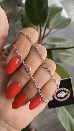 Cadena con mini corazones - acero quirurgico