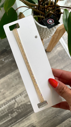Chocker triple cadenita y strass