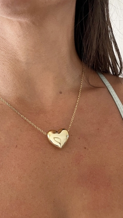 Corazón inflado dorado - comprar online