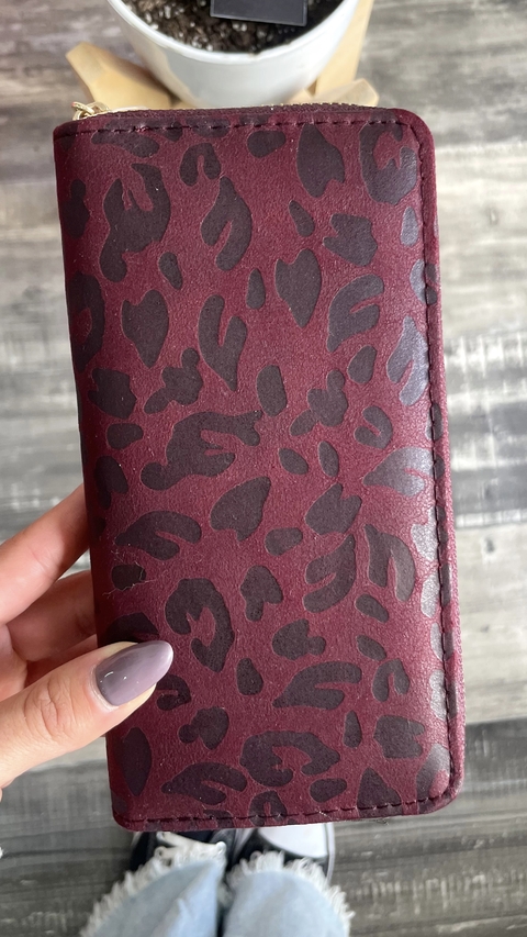 Billetera Print simple - bordó - comprar online