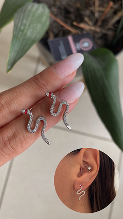 Viborita strass ojos rojos