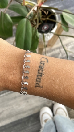 Pulsera sinfin dije lunitas - acero quirurgico - comprar online