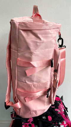 Bolso mochila FLORY rosa - ideal viaje o gym en internet