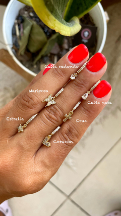 Solitario strass 10 mm con dije colgante - elegir modelo desde la lista en internet