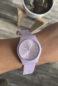 Malla silicona con números lila - comprar online