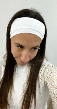 Vincha 90’s blanca - comprar online