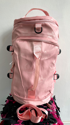 Bolso mochila FLORY rosa - ideal viaje o gym - comprar online