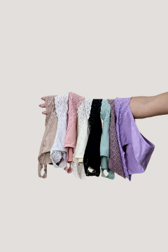 Combo kit 8 Calcinhas Algodão Renda Cintura Brenda - comprar online