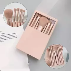 Set de brochas con espejo rectangular x 5 unidades - Farma Lomitas Beauty