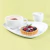 Plato Triangular Con Bowl Para Dips Churchill Blanco - tienda online