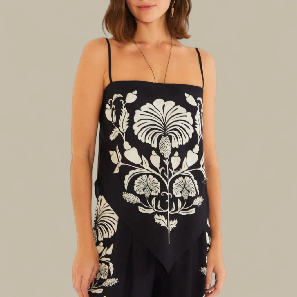Blusinha Regata Farm Estampada Sintra Original Verão 26