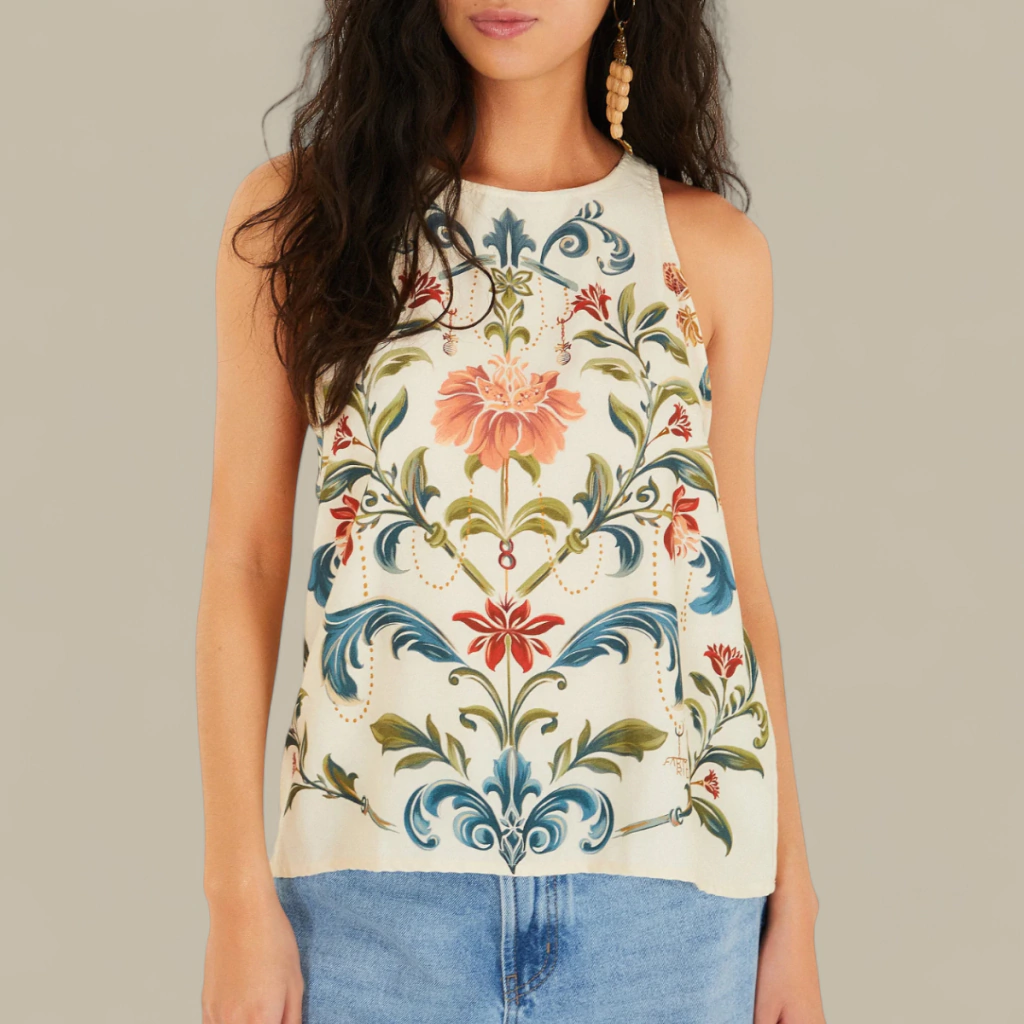 Blusinha Regata Farm Sonho Real Original Verão 26