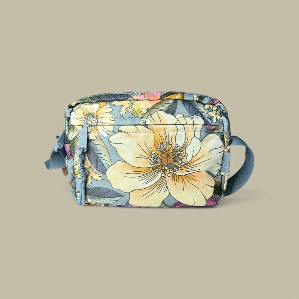 Bolsa Ziriguidum Farm Romance Em Flor Azul