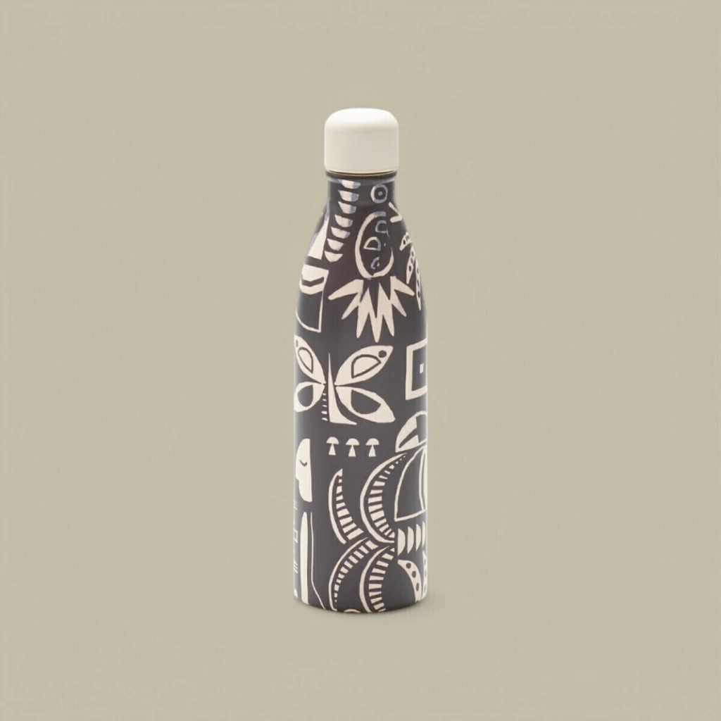 Garrafa Farm Glub Glub 750ml Lenço Tropicano