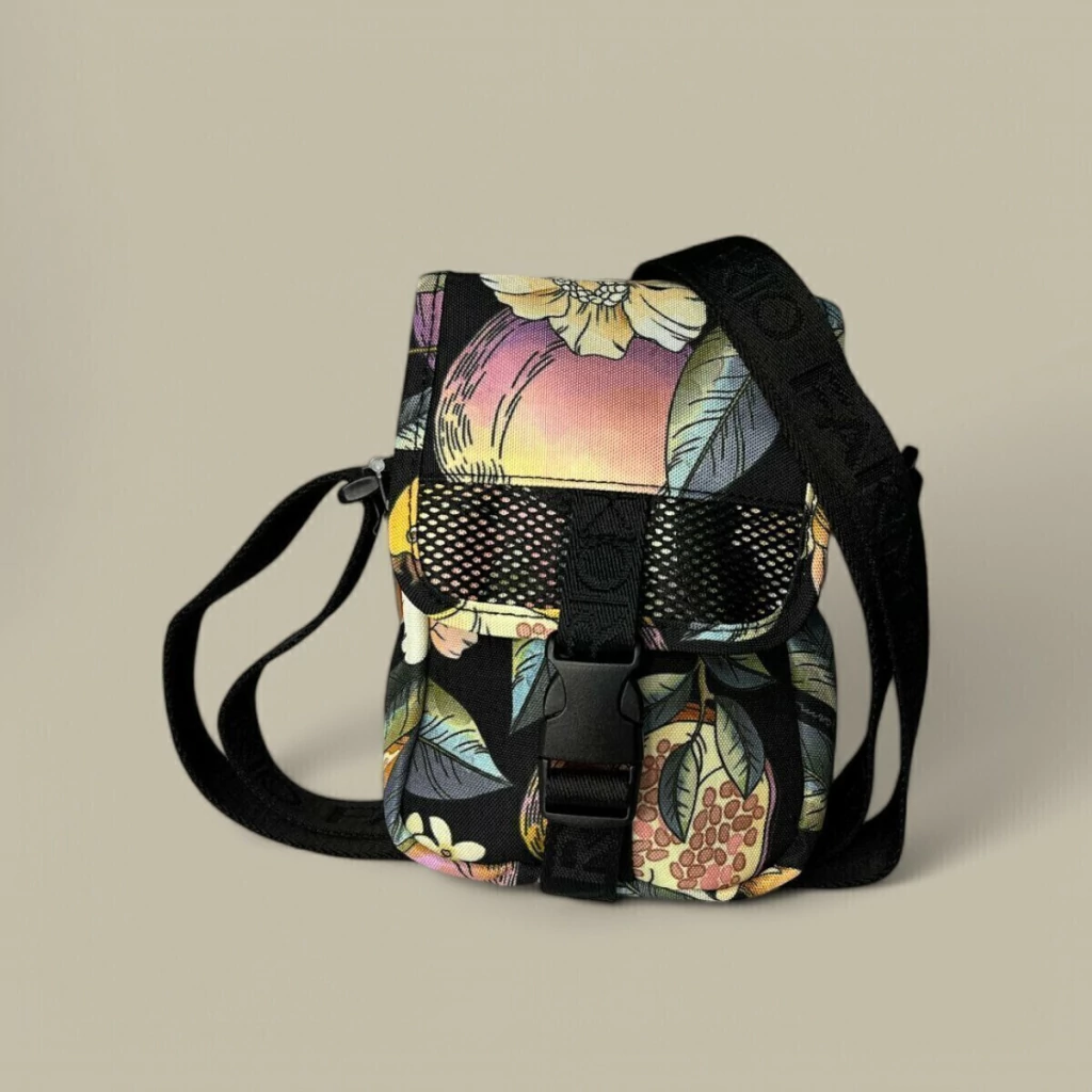 Bolsa Farm Fervo Romance Em Flor Marrom