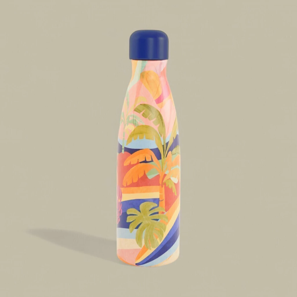 Garrafa Glub Glub Farm 500ml Brasil de Cor Verão 25