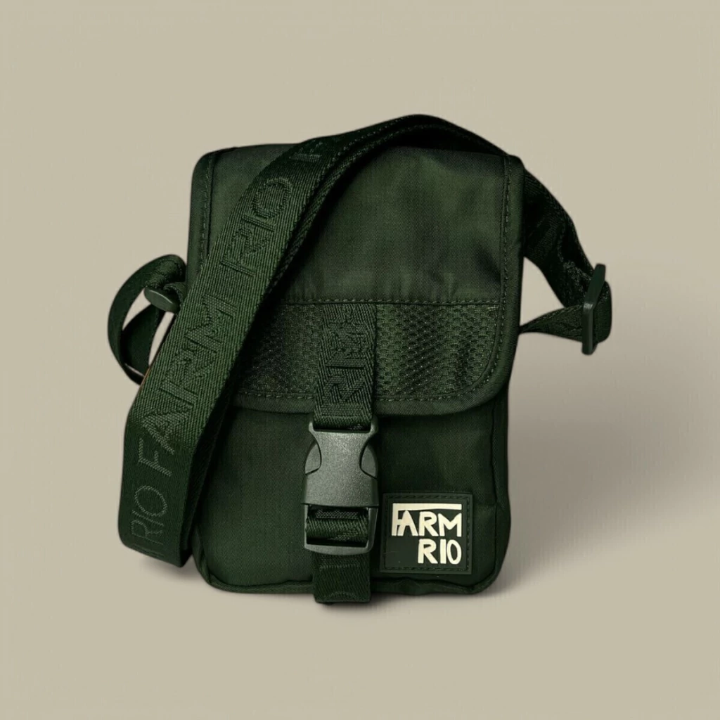 Bolsa Farm Fervo Gráfico Tropi Verde