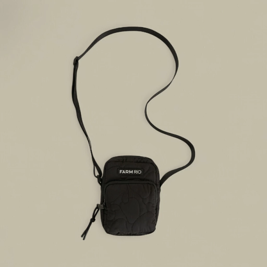 Bolsa Gema Farm ETC Puffer Preta Original Verão 25